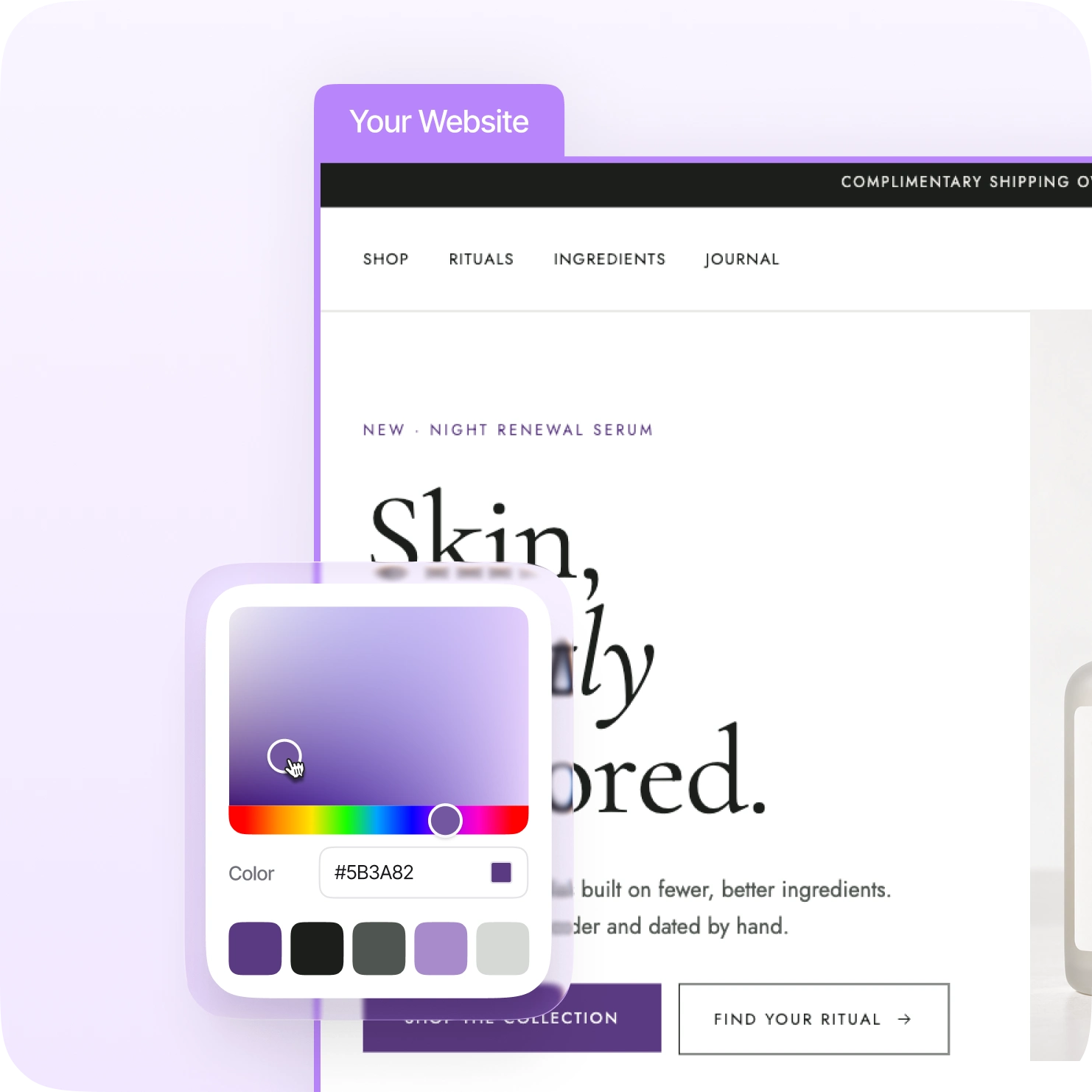 Looks like your site,
not our template